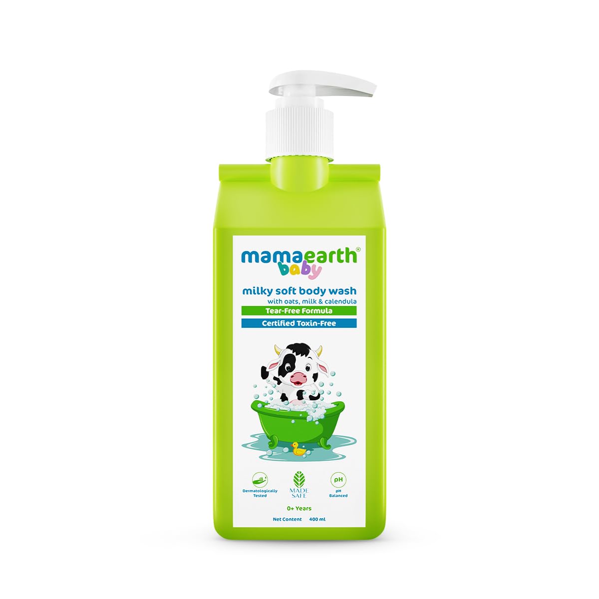 Mamaearth Milky Soft Body Wash for Babies with Oats, Milk and Calendula (400 ml) Baby